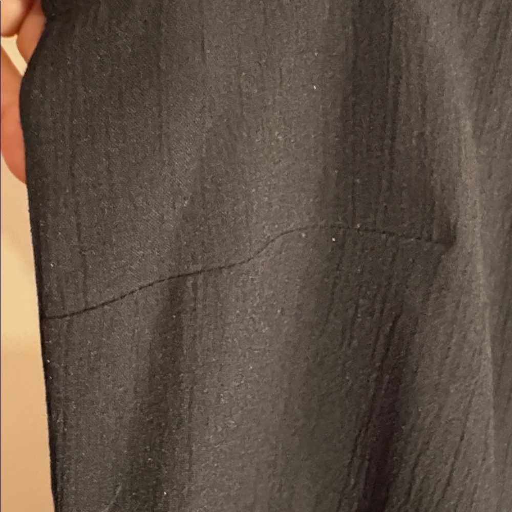 Vintage 1980s Black Sheath Dress With Leopard Trim Office Casual Retro Size 10P - Picture 16 of 17